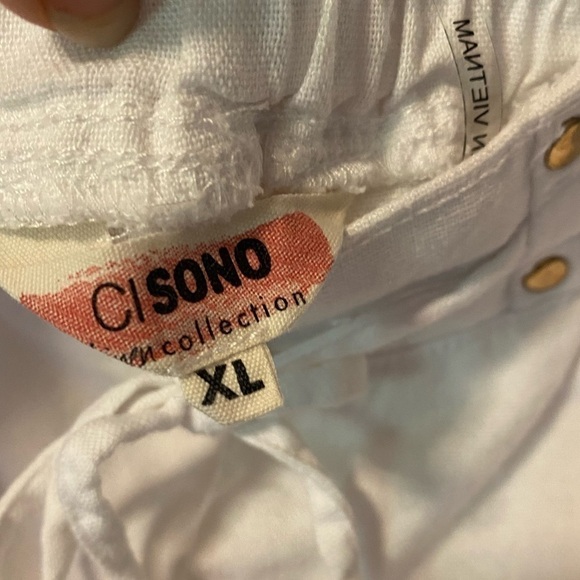 Ci Sono White shorts with drawstring XL - Picture 3 of 4